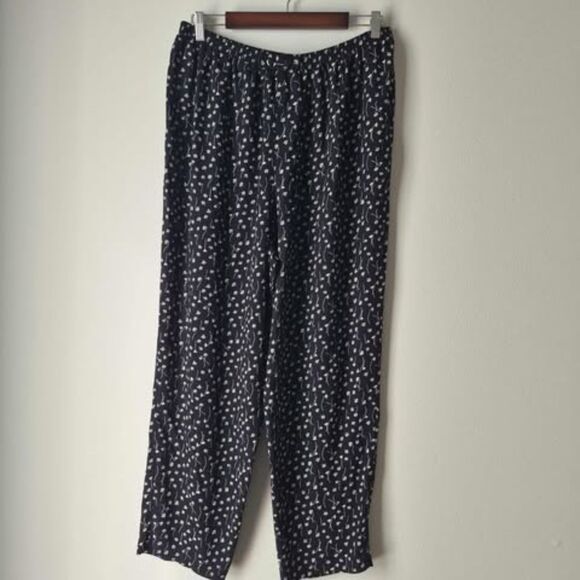 Bentley Plus Stretchy Floral Pants Vintage Soft Girl Casual Trousers - Picture 1 of 6